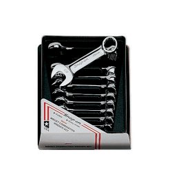 Midget ringgaffeln&oslash;gles&aelig;t, mm, krom, 12 kant