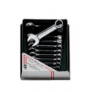 Midget ringgaffeln&oslash;gles&aelig;t, mm, krom, 12 kant