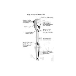 Skralden�gle krom 1/4''
