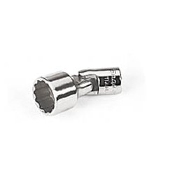 Kort kardantop, tommer 12 kant, s&aelig;t til 1/4'' driv