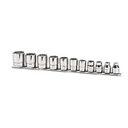 Kort  top, tommer, 12 kant, s&aelig;t til 3/8'' drive