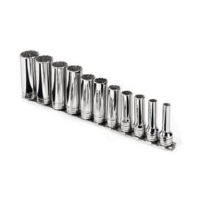 Lang  top, tommer, 12 kant, s&aelig;t til 3/8'' drive