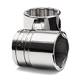 Kort  top, 6 kant, s&aelig;t til 1/2'' drive