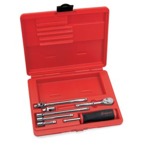 1/4'' s&aelig;t med topn&oslash;gle, forl&aelig;ngere, ledh&aring;ndtag