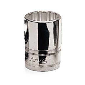 Kort top, mm, 12 kant, til 1/4'' drive