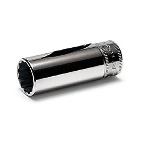 Lang top, mm, 12 kant, til 1/4'' drive