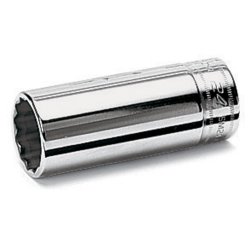 Lang  top, mm, 12 kant, s&aelig;t til 1/2'' drive